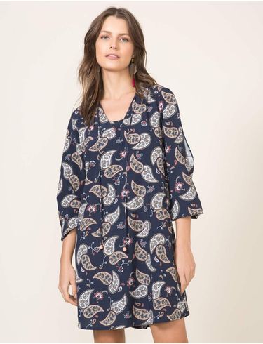 vestido oriental curto