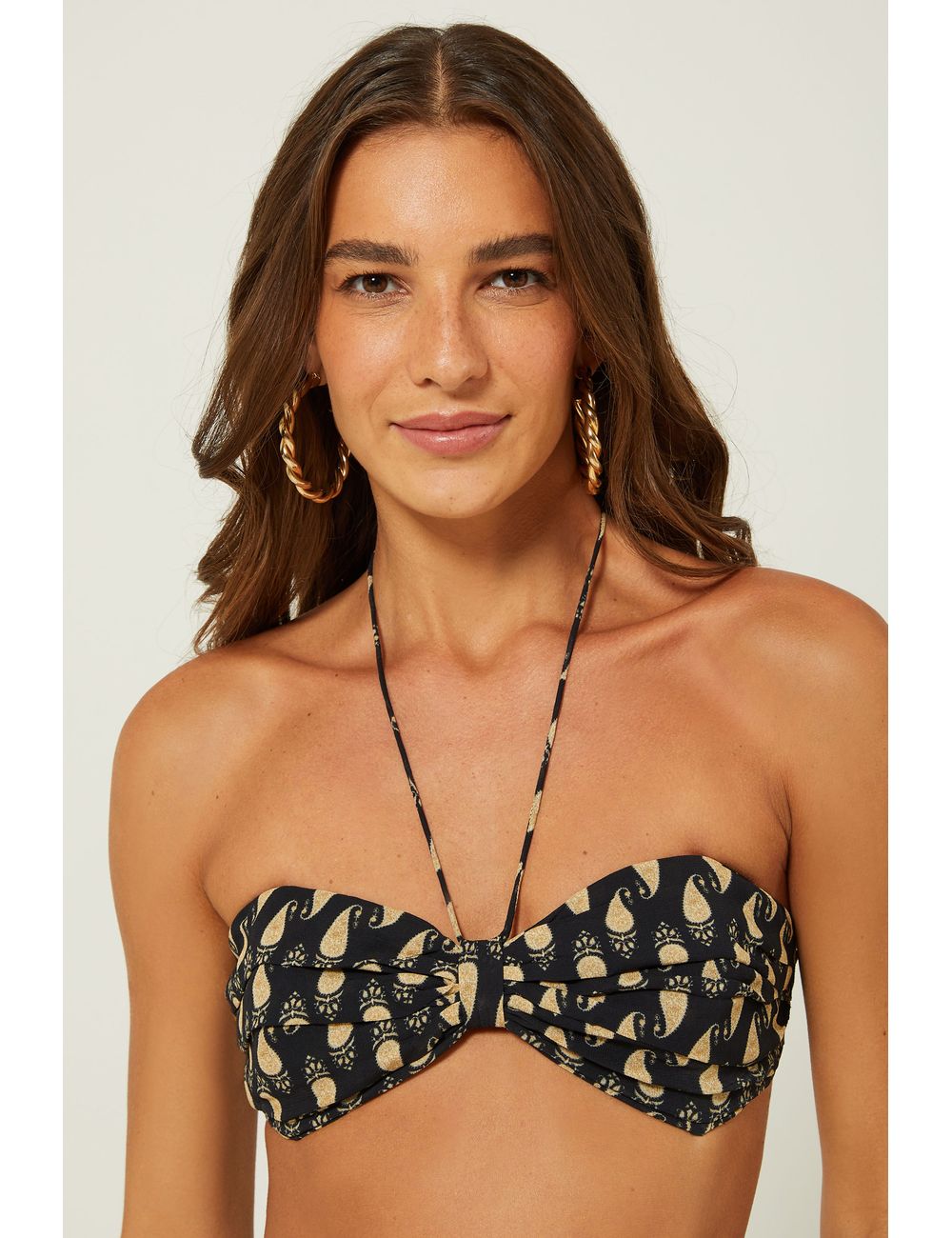 Top Ggt Alça Estampa Mykonos Mini