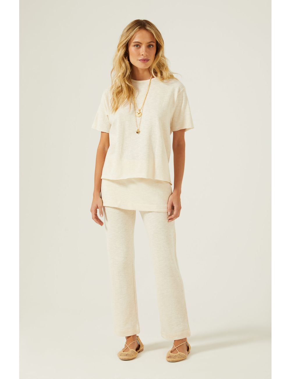 Calça Pala Virada Perna Reta