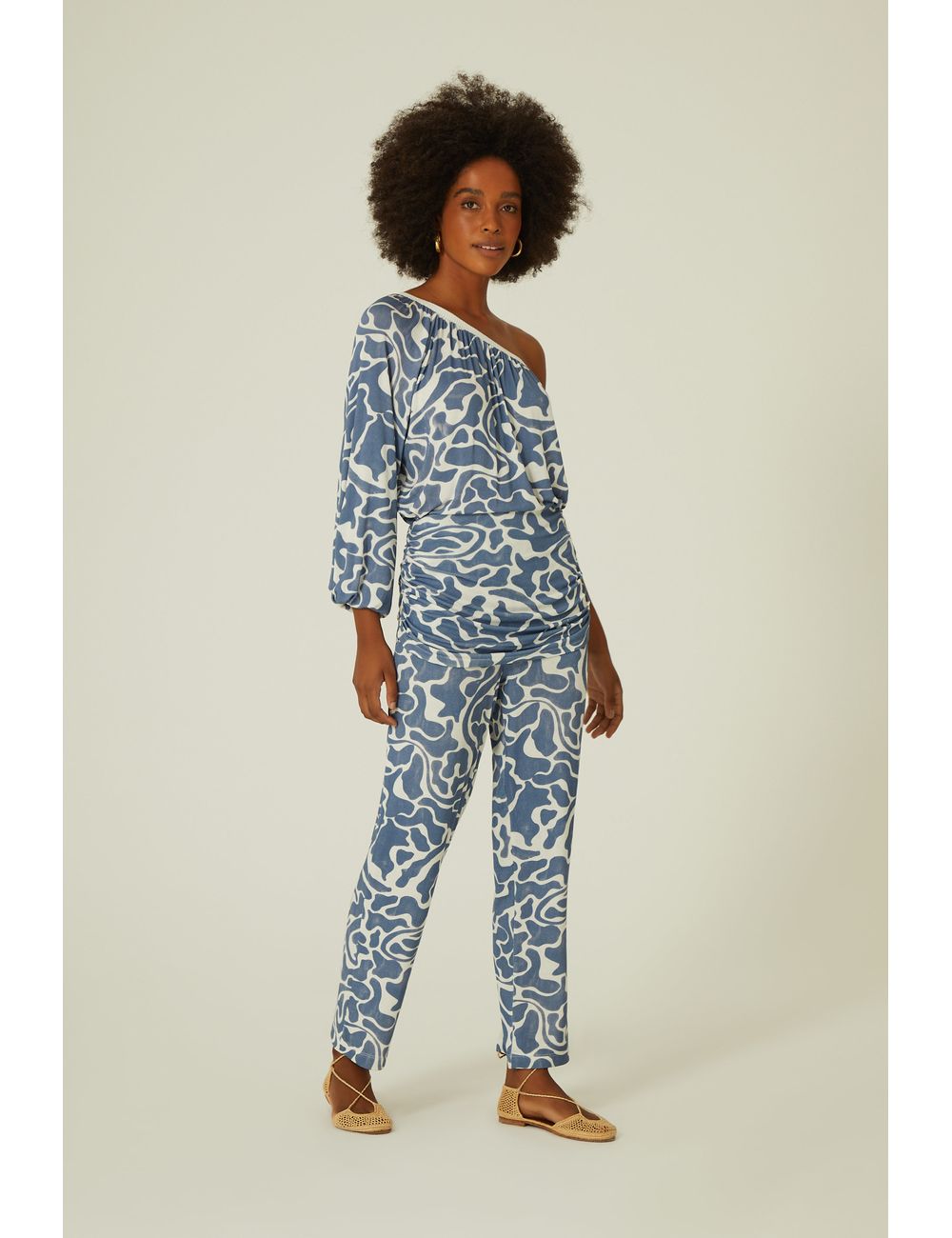 Calça Estampa Lago Amarração