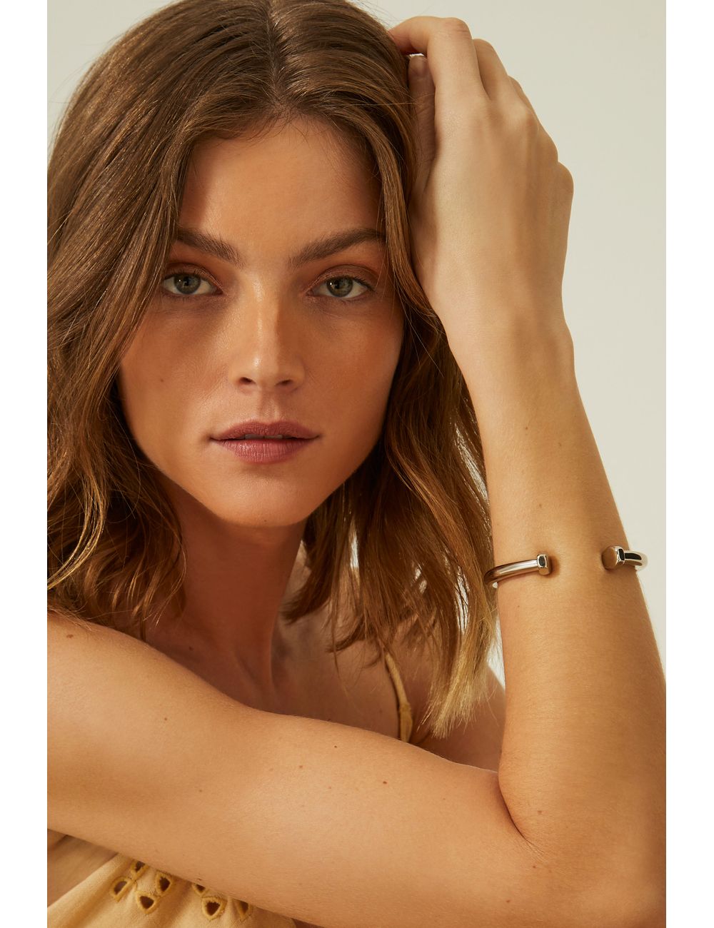 Bracelete Metal Bordas – Niquel / U