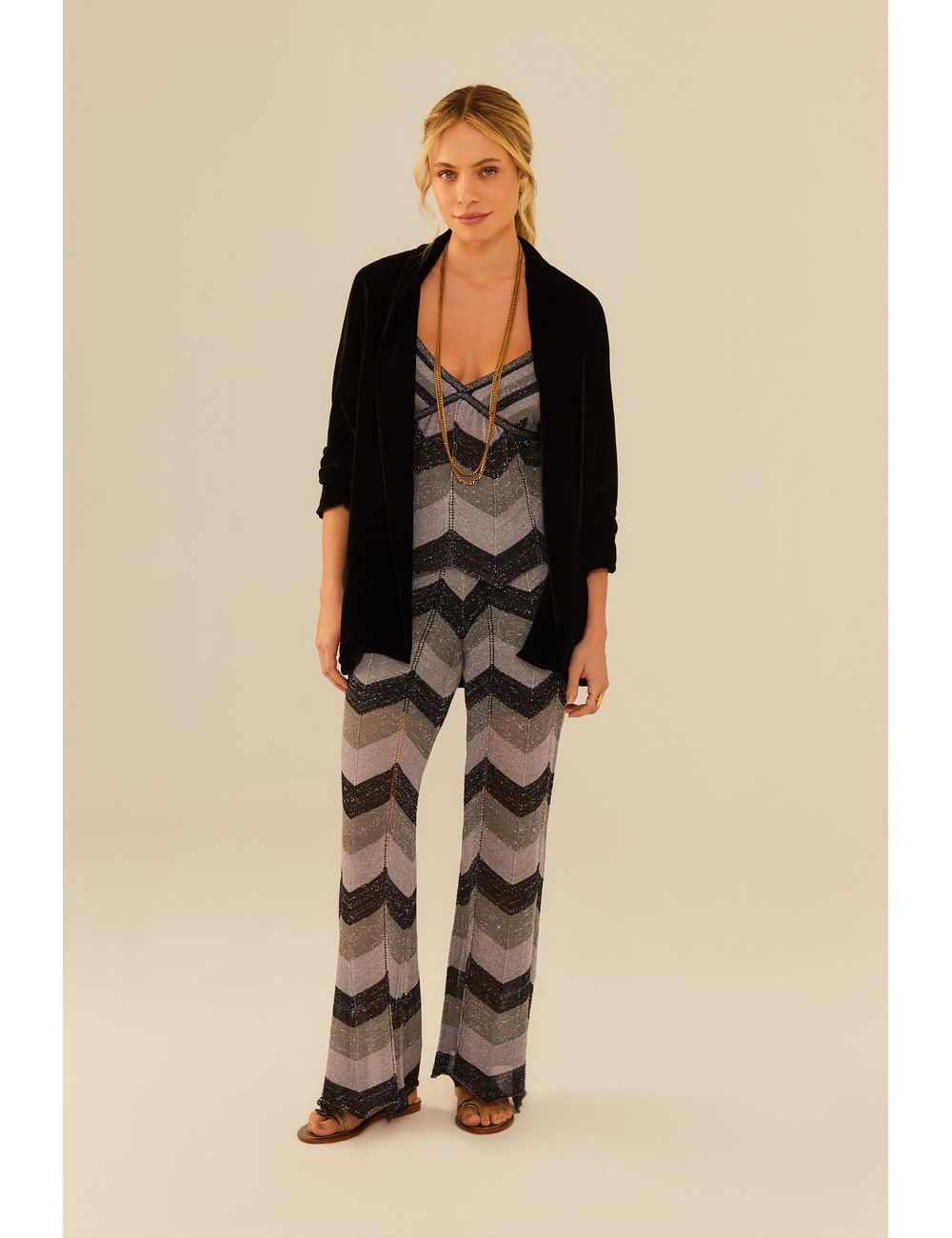 Calça Tricot Chevron
