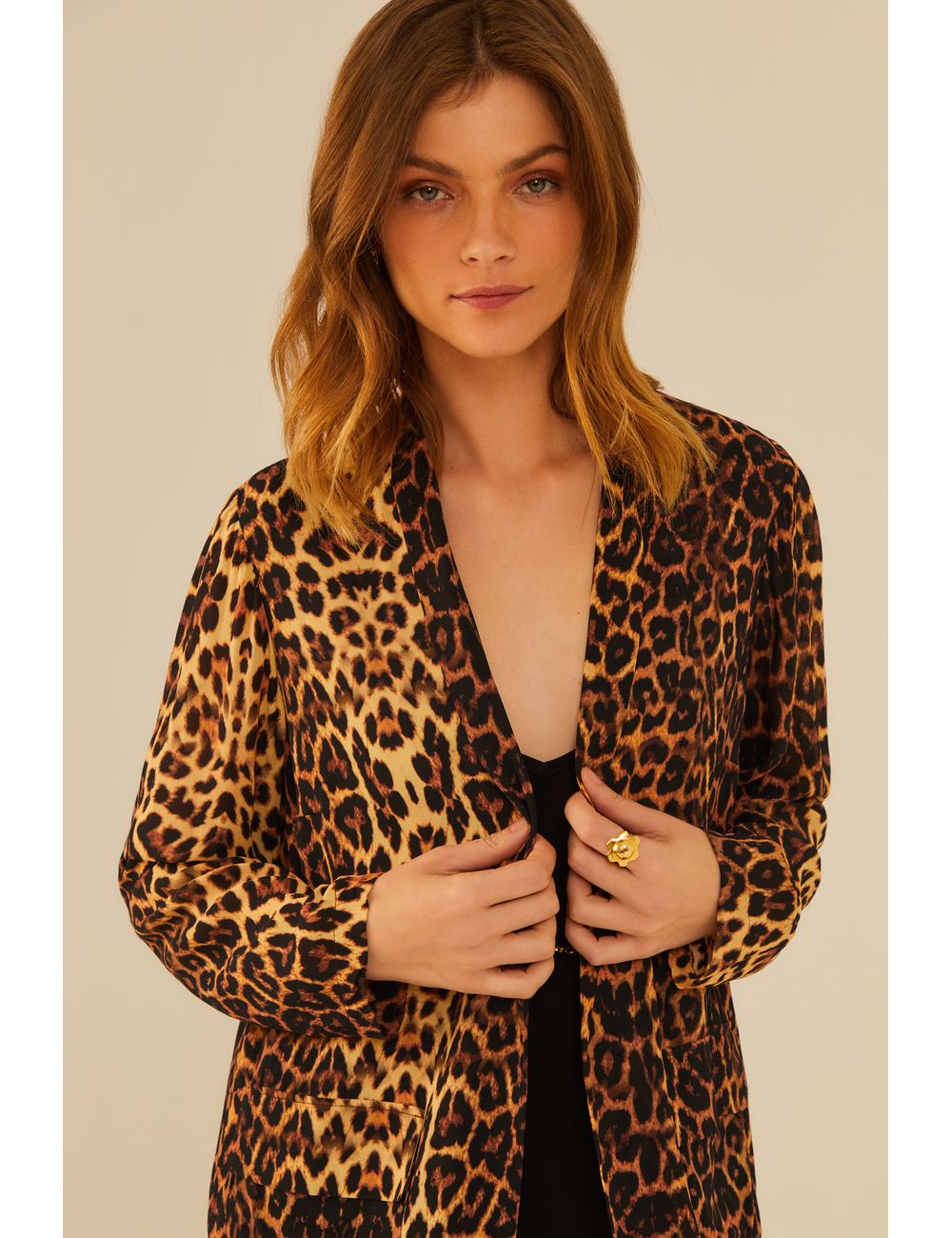 Blazer Ggt Estampa Guepardo