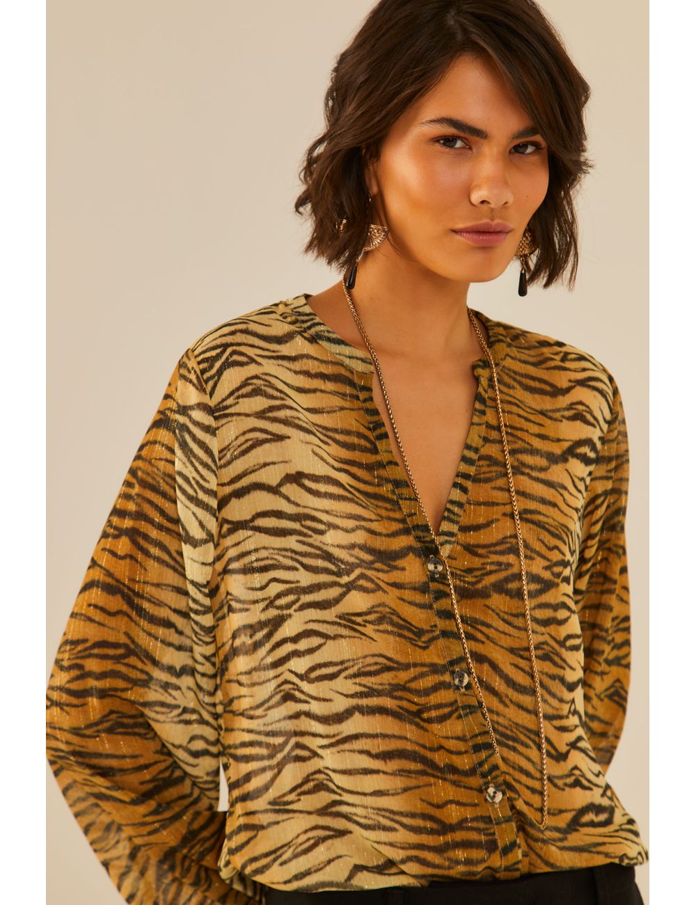 Camisa Estampa Selva