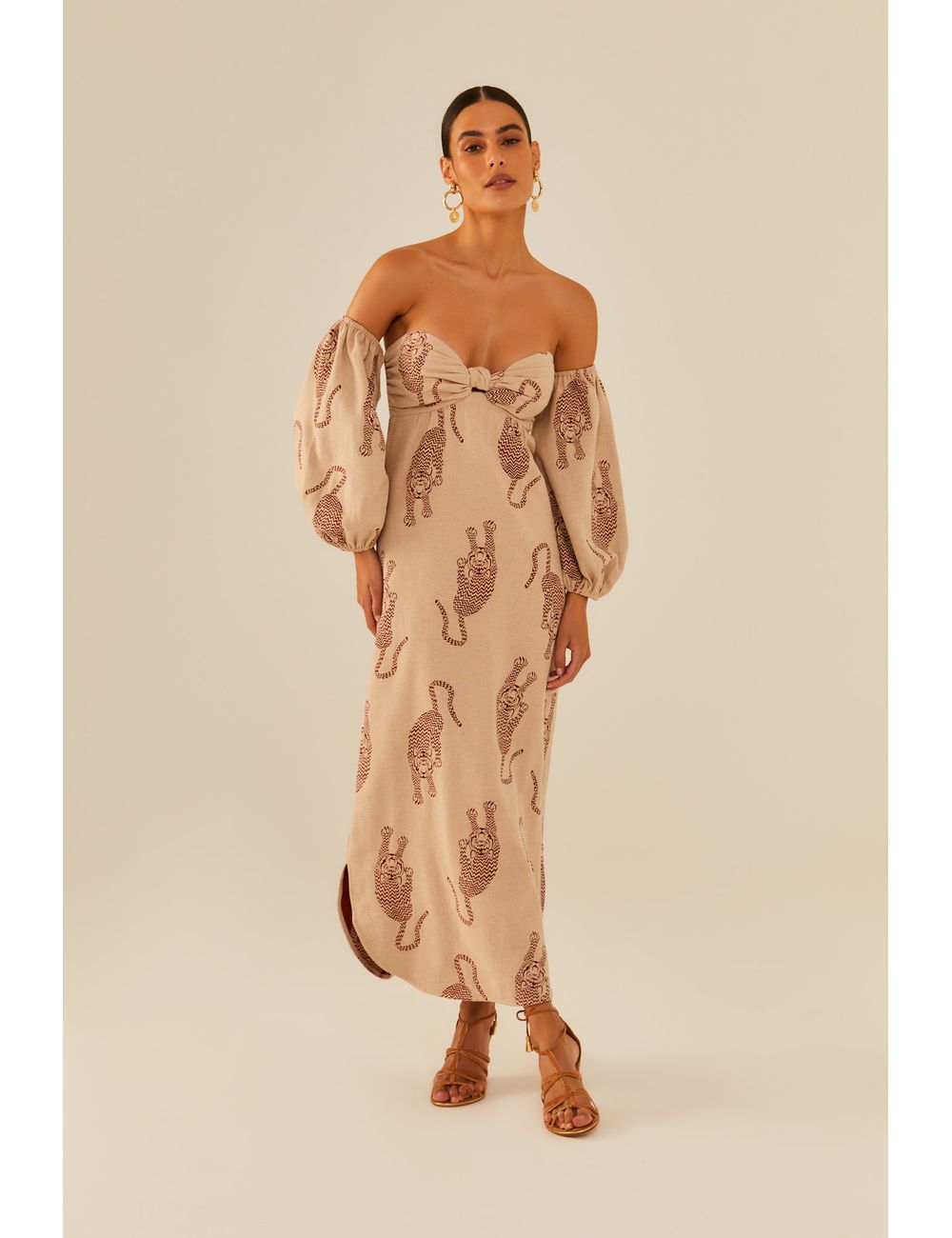Vestido Midi Jacquard Miragem