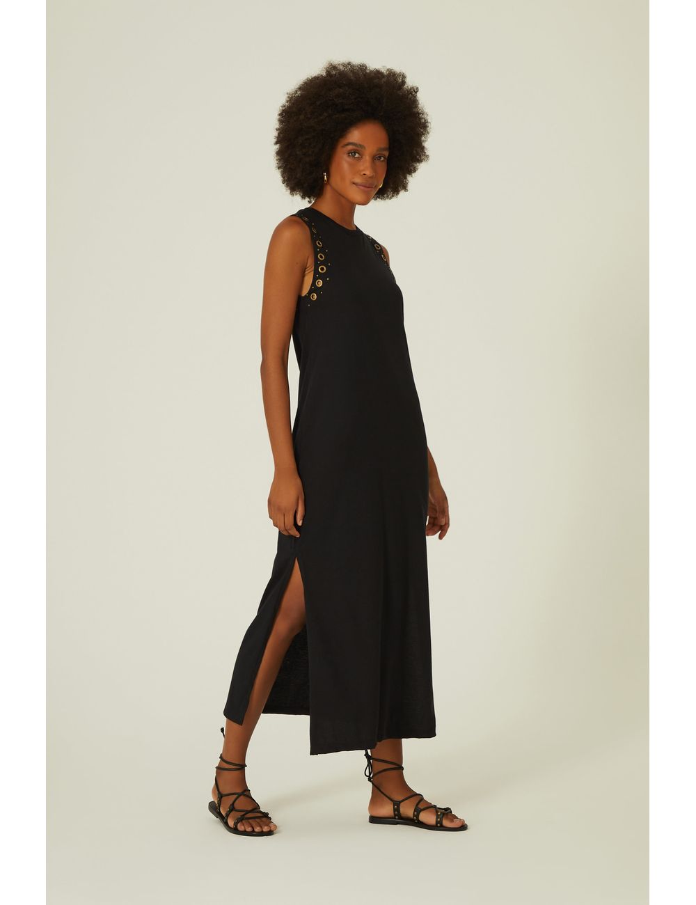 Vestido Midi Cava Ilhós