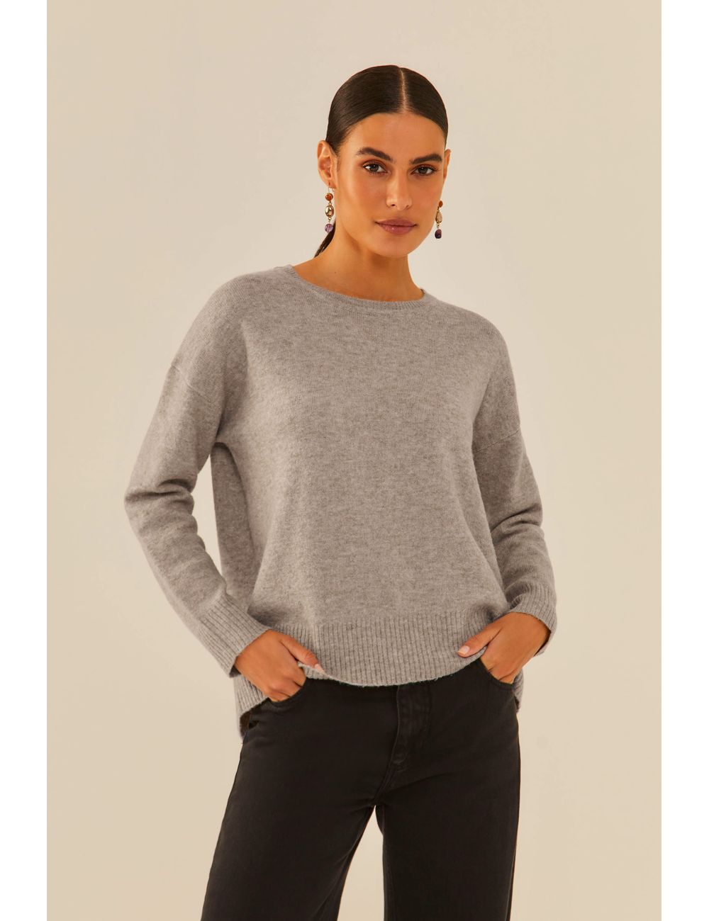 Pull Tricot Barra Canelada