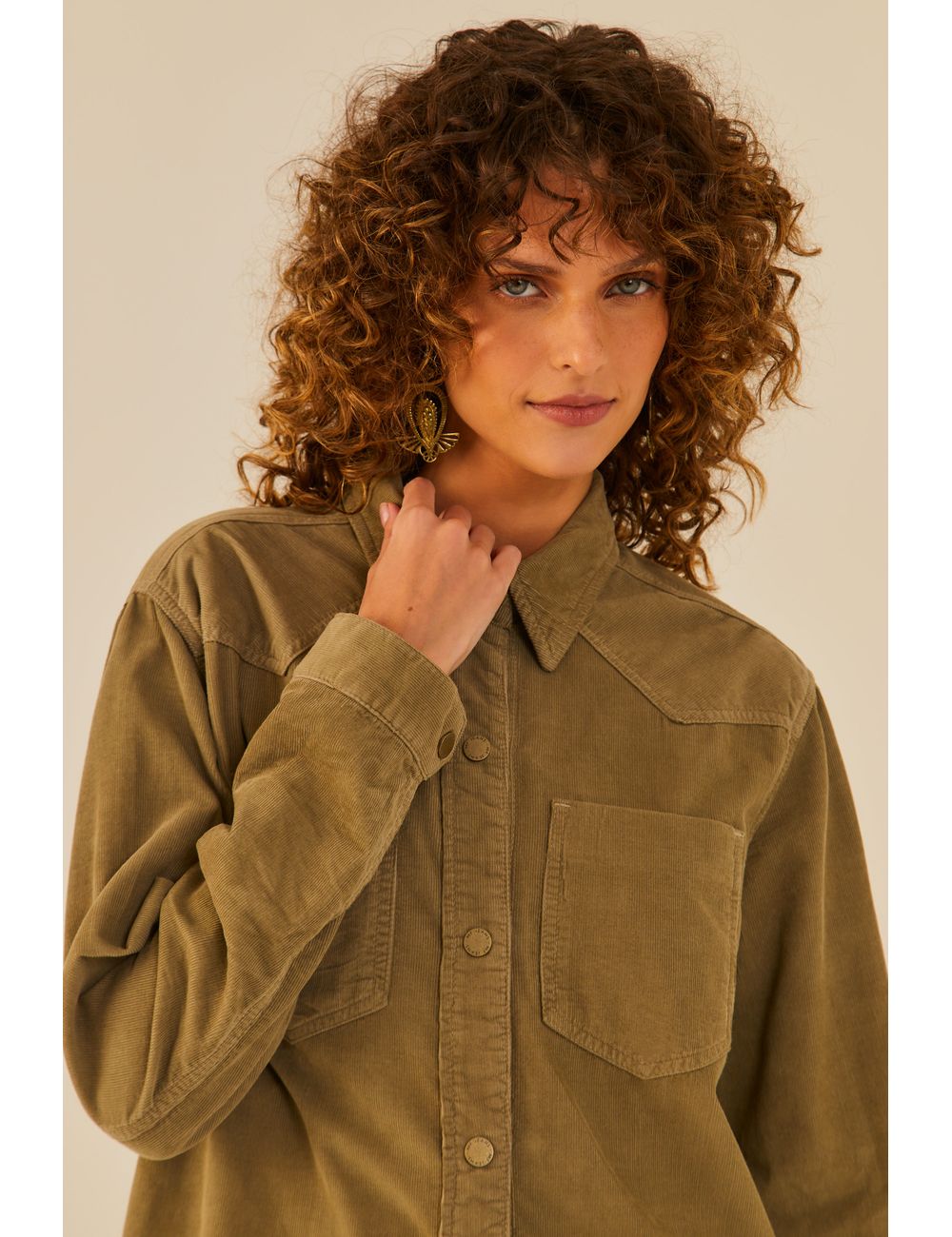 Camisa Sarja Veludo Cotele