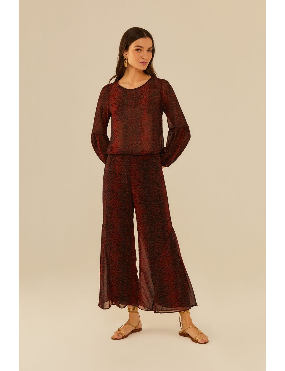 Calça Estampa Guepardo Mini