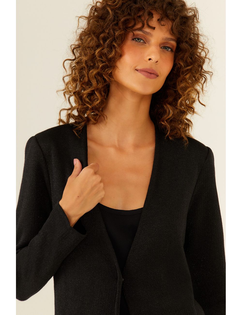 Blazer Tricot Alfaiataria