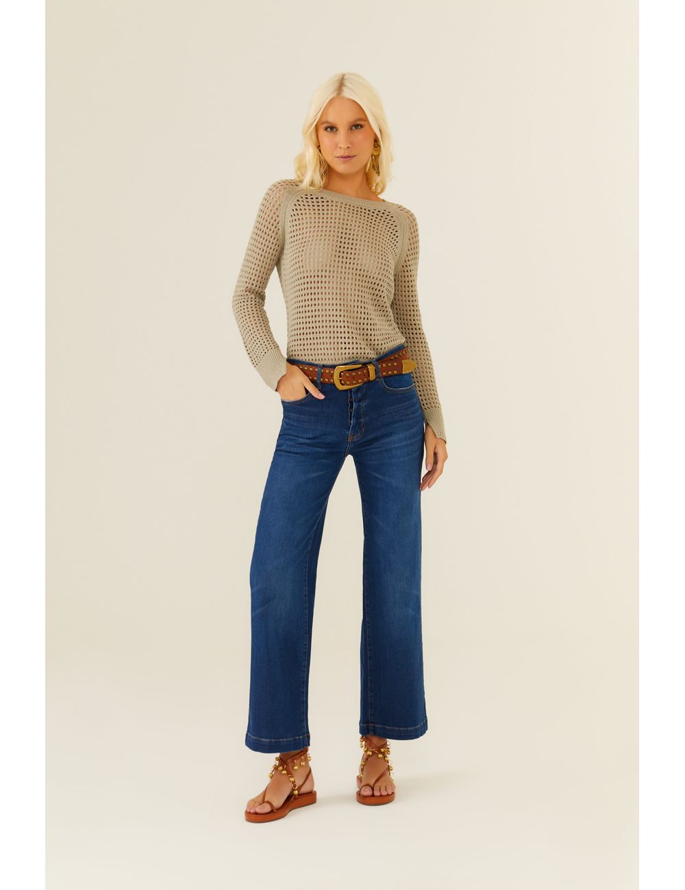 Calça Jeans Reta Bigodes