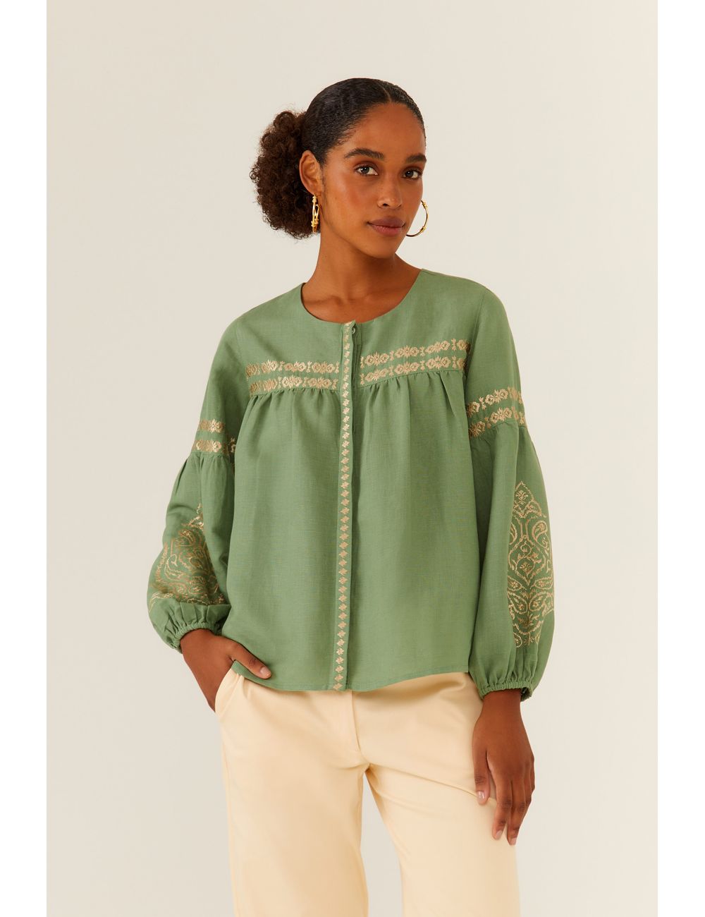 Blusa Bordado Raja