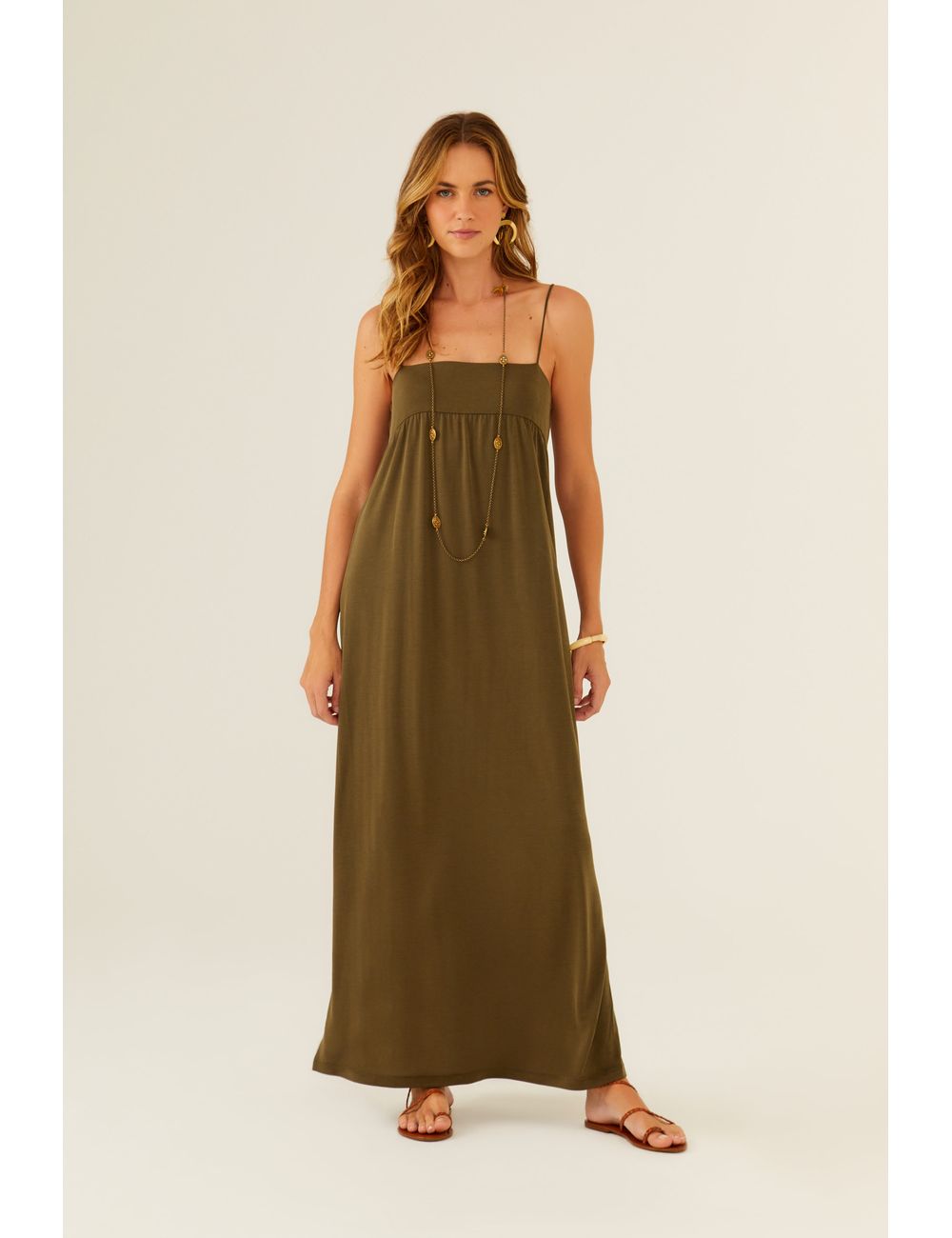 Vestido Pala Decote Quadrado