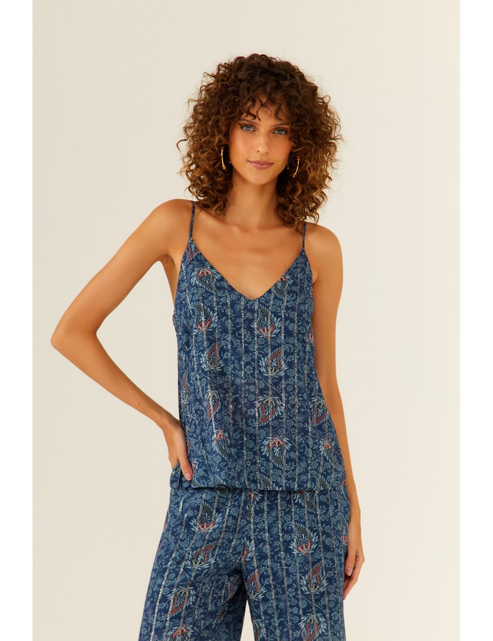 Blusa Alcinha Estampa Carimbo