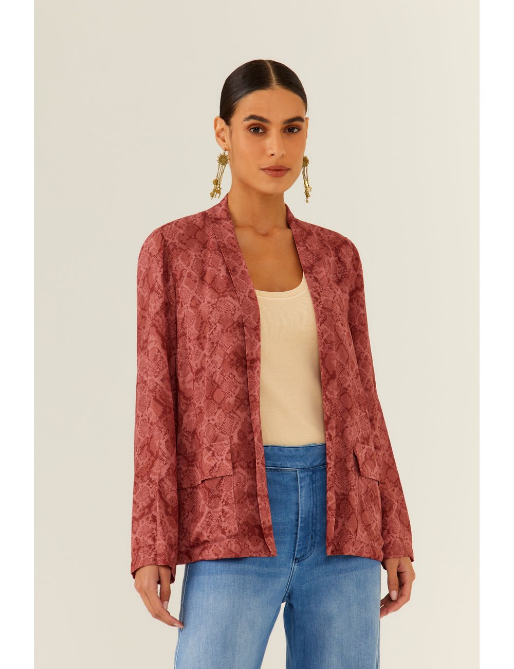 Blazer Ggt Estampa Snake