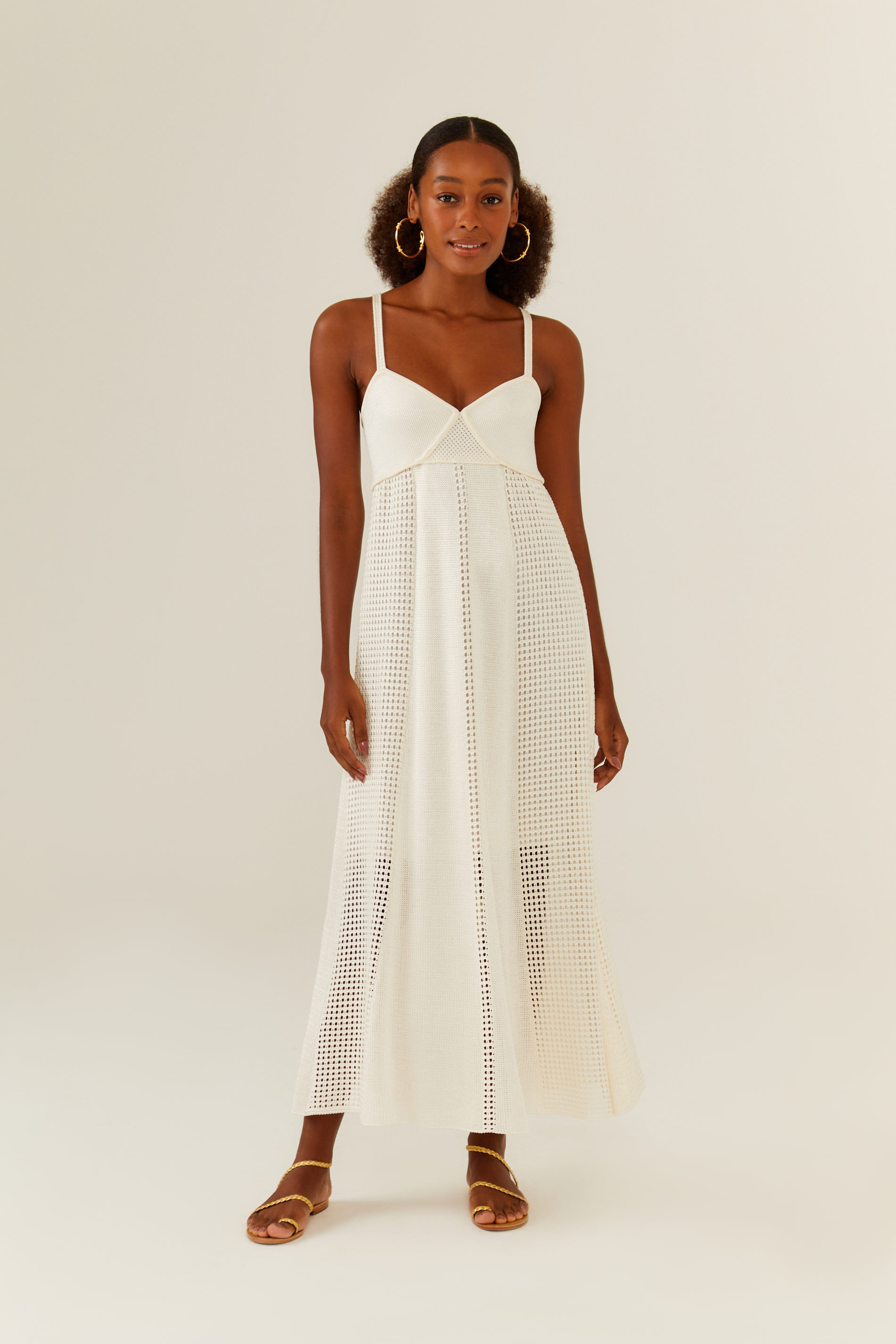 Vestido Tricot Com Bojo Rendado