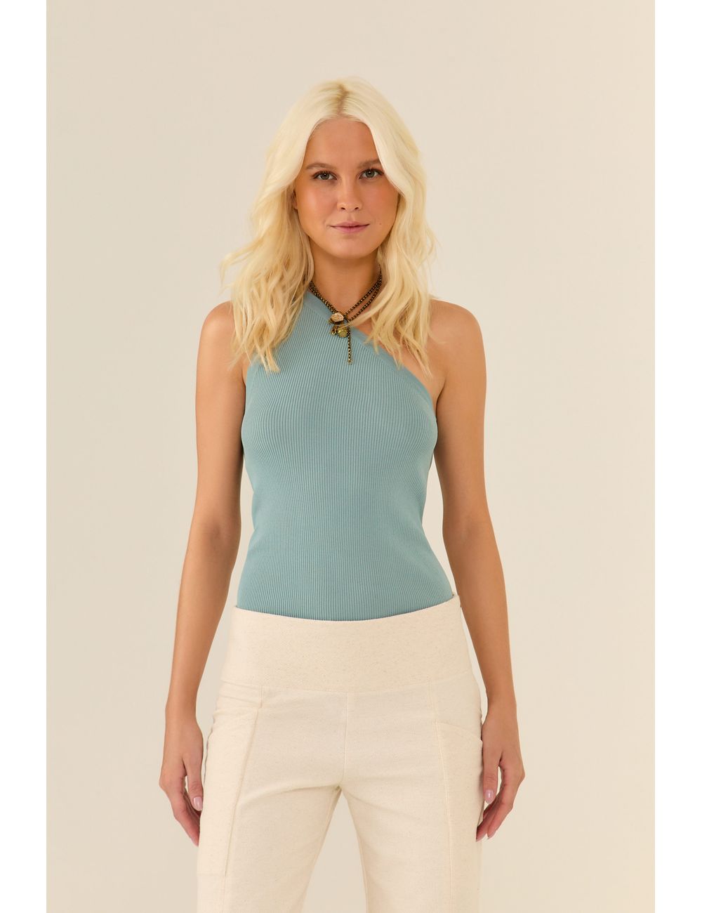 Blusa Tricot Um Ombro Só