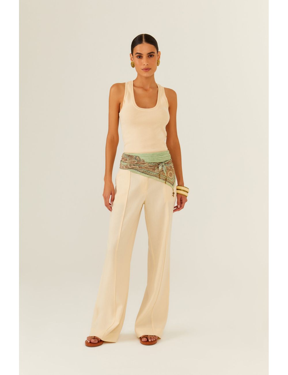 Calça Pantalona Nervura