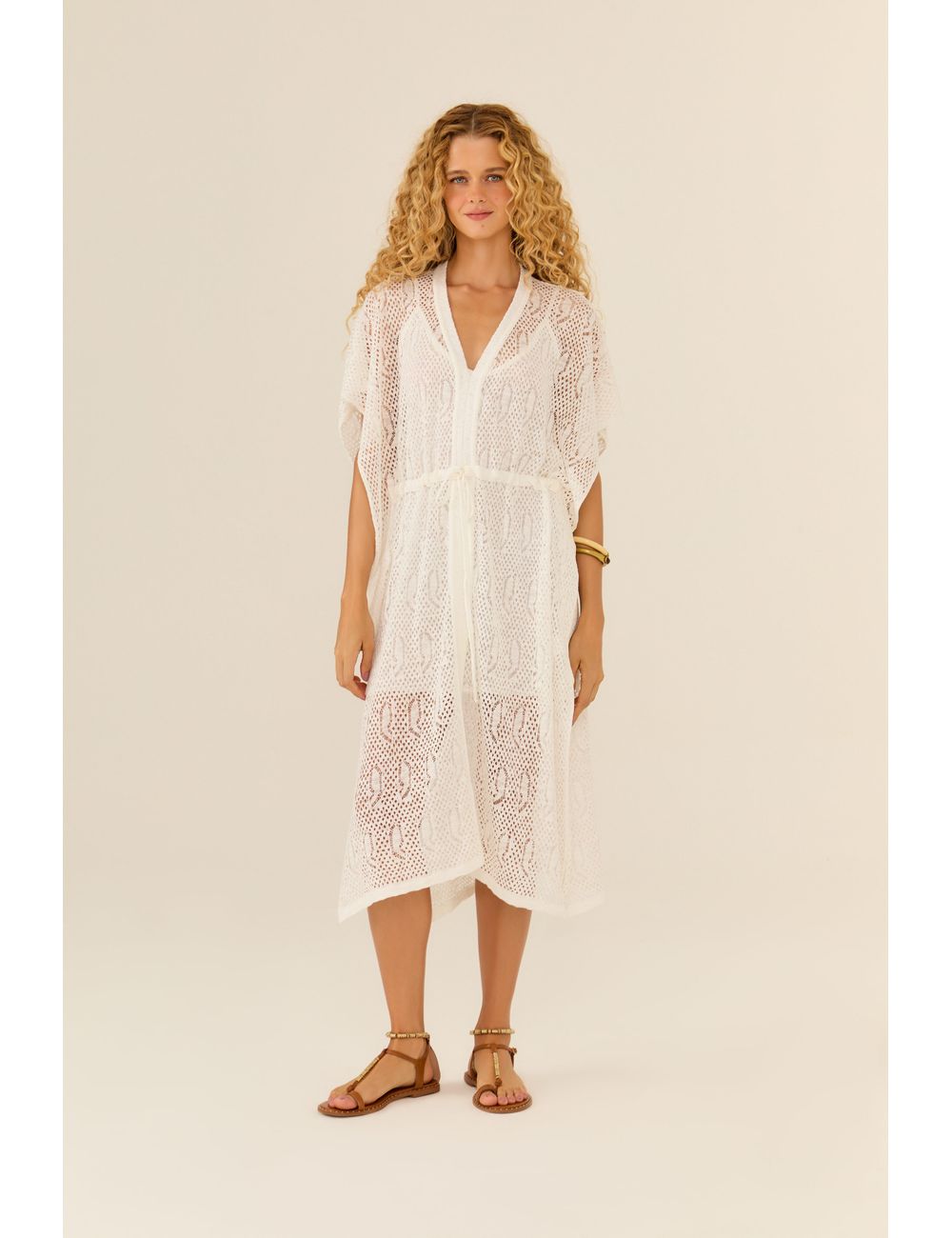 Vestido Tricot Kaftan
