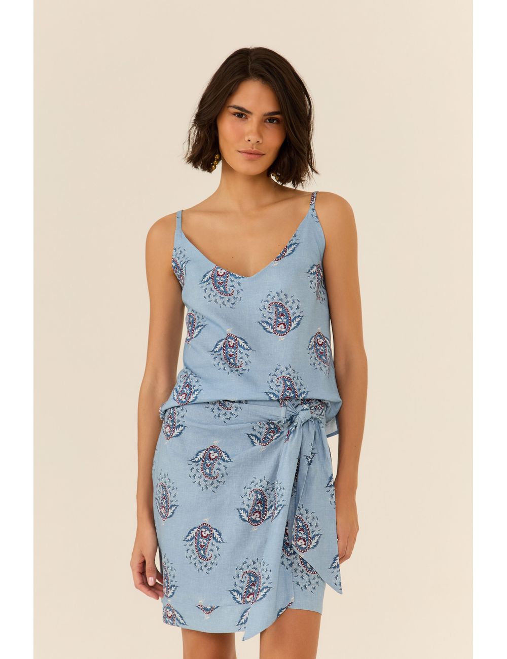 Blusa Alça Estampa Maya