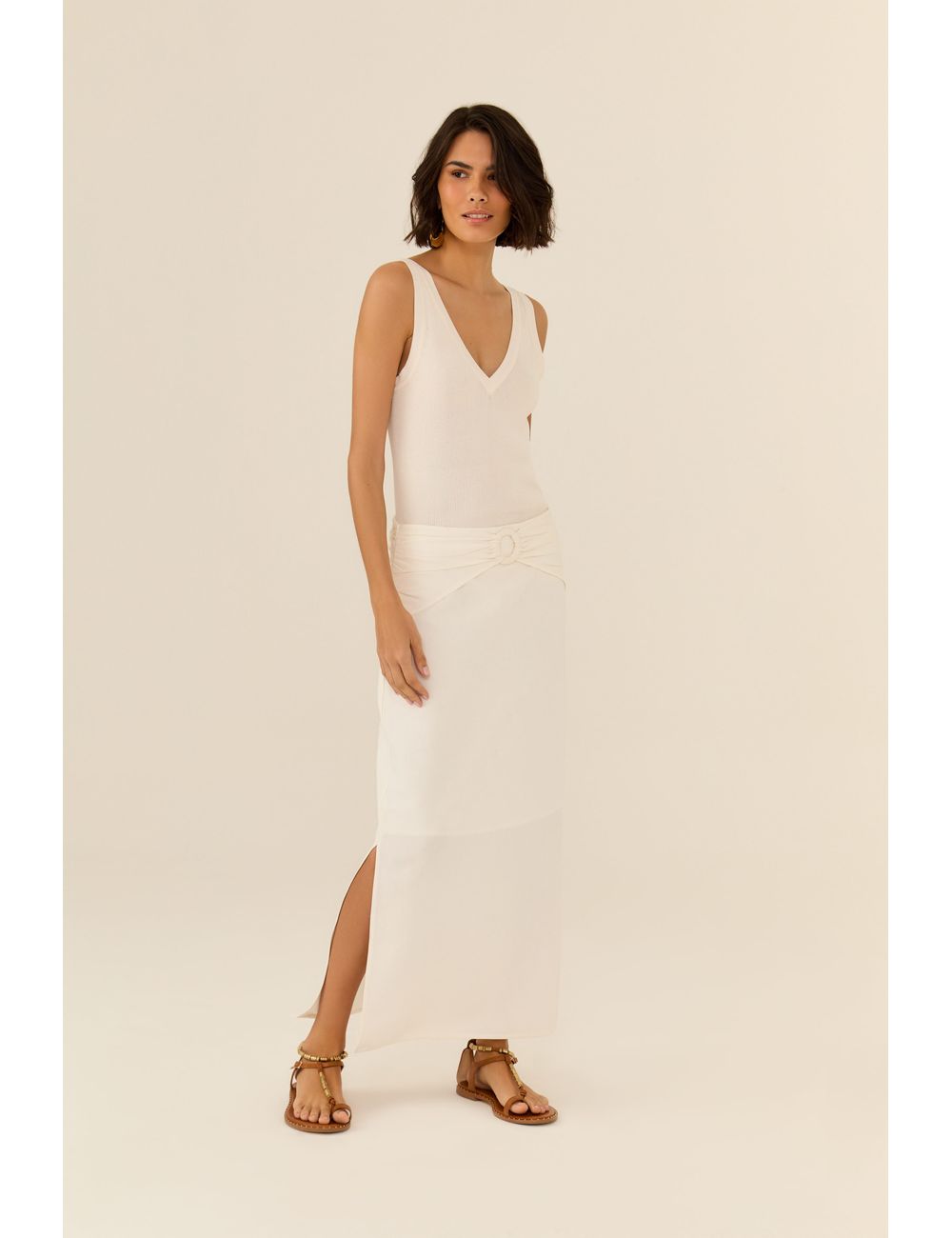 Saia Midi Detalhe Pala