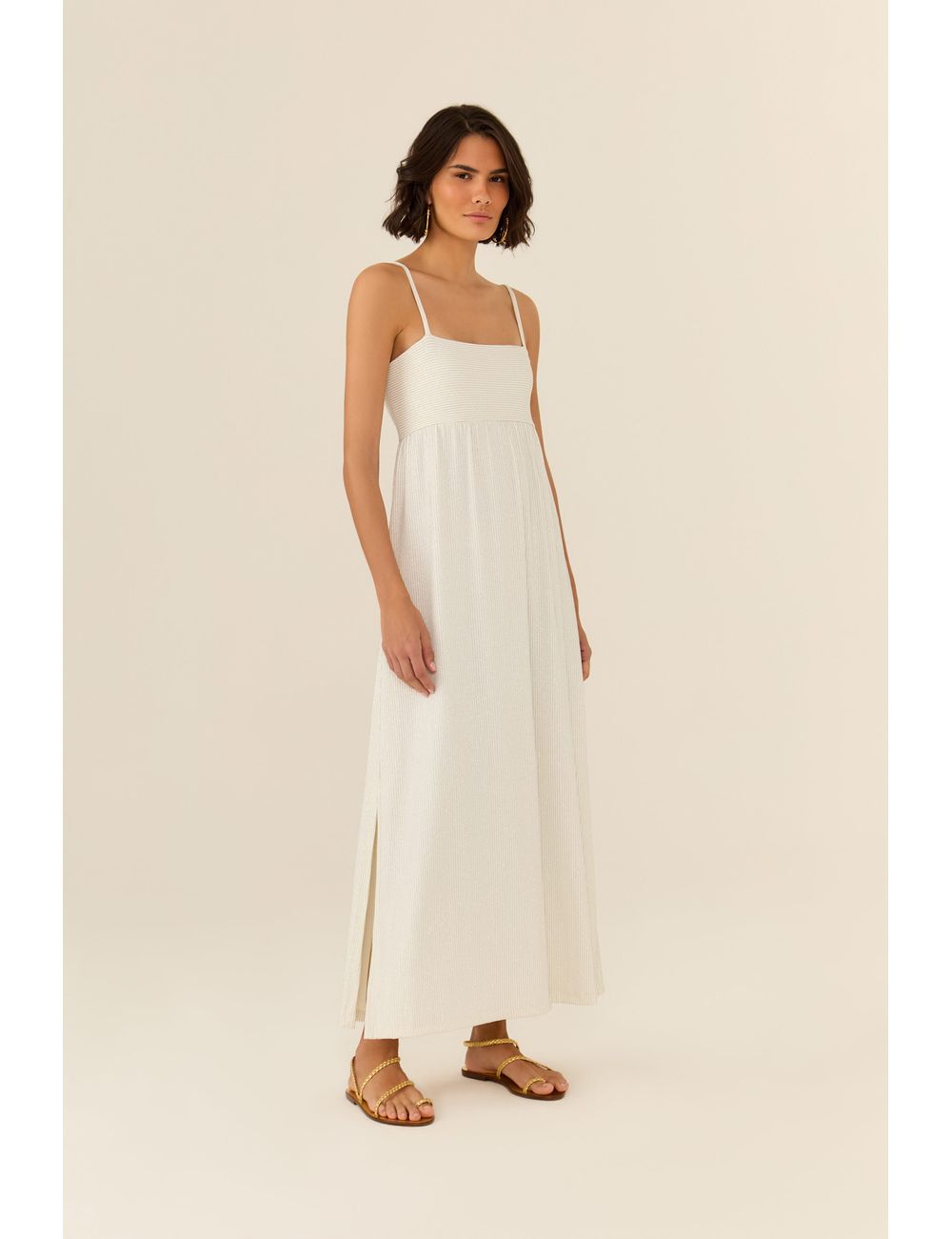 Vestido Alcinha Listra Lurex