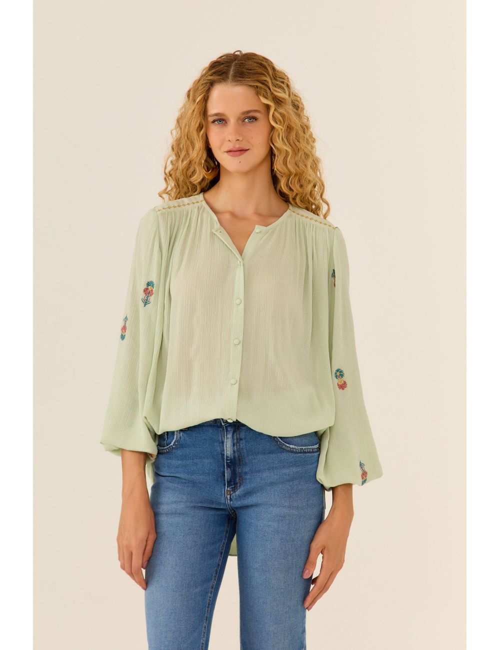 Camisa Bordado Rupia