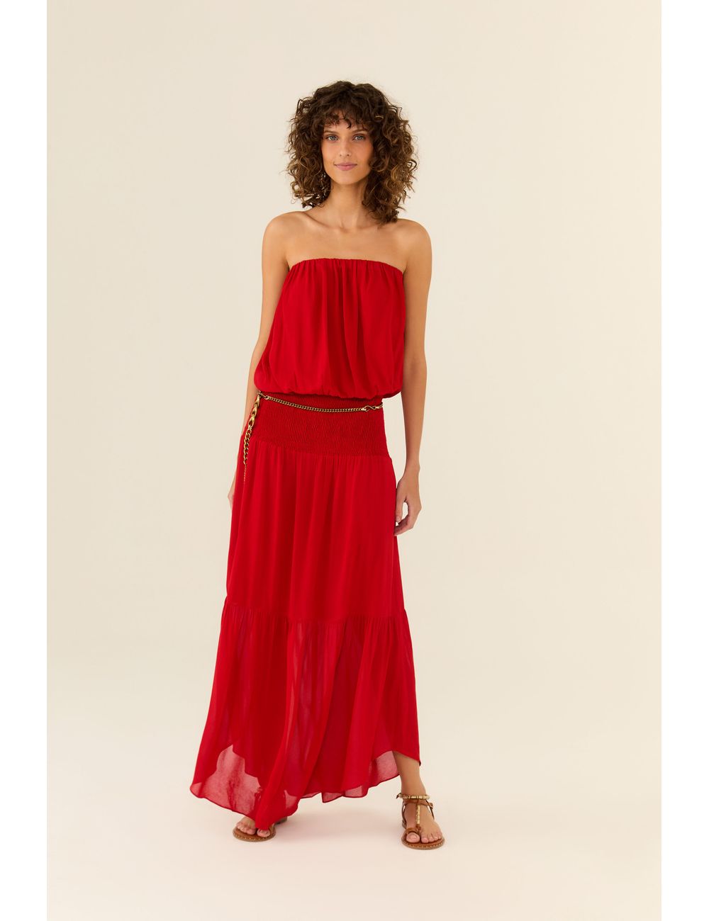 Vestido Longo Ggt Pala Lastex