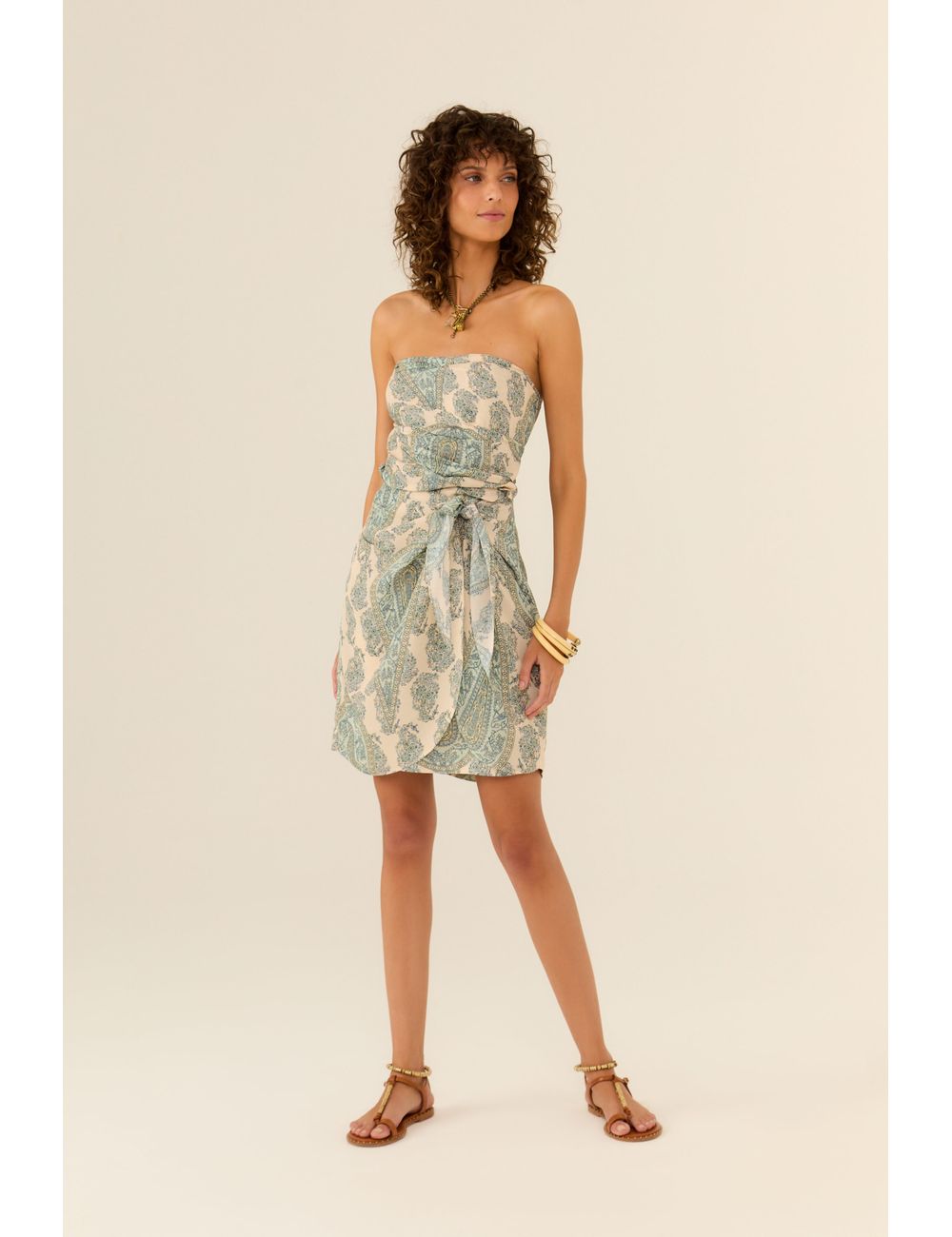 Vestido Curto Ggt Estampa Niya
