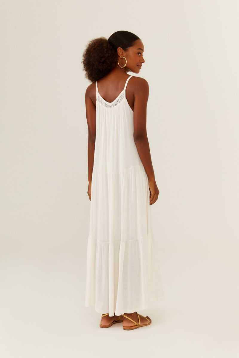 Vestido Pala Tricot Rendado
