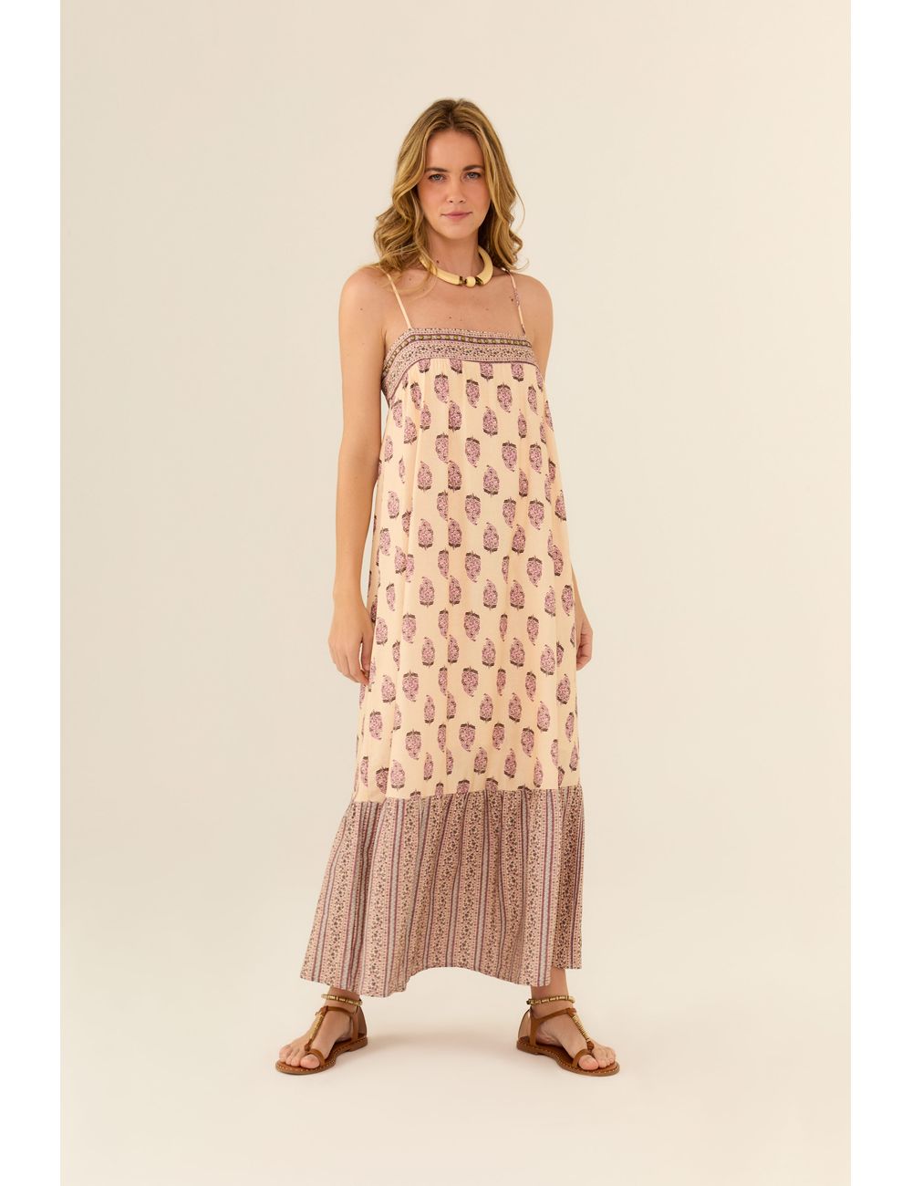 Vestido Midi Estampa Anik