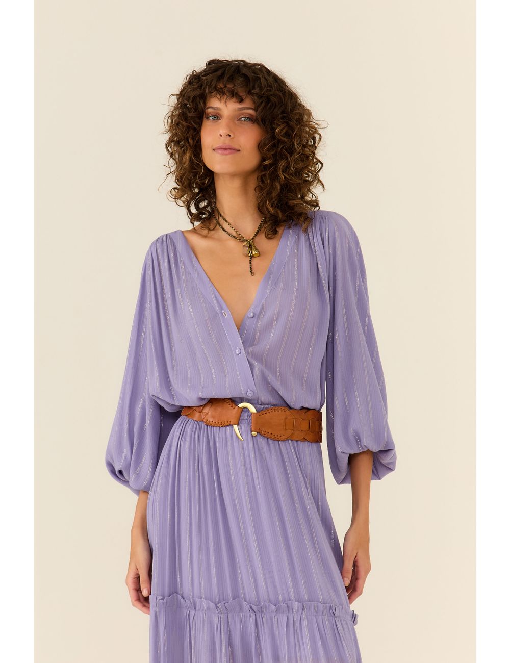Blusa Manga Longa Lurex
