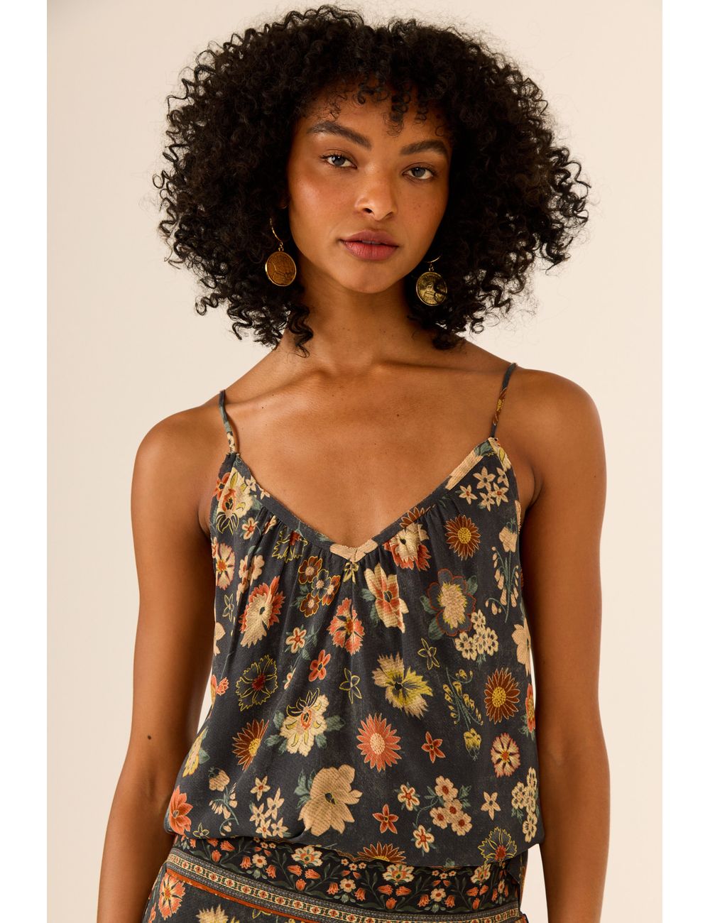 Blusa Alça Ggt Estampa Valentine Floral