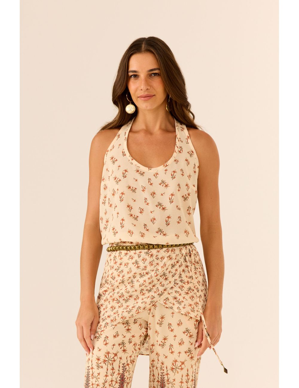 Regata Ggt Estampa Magnólia