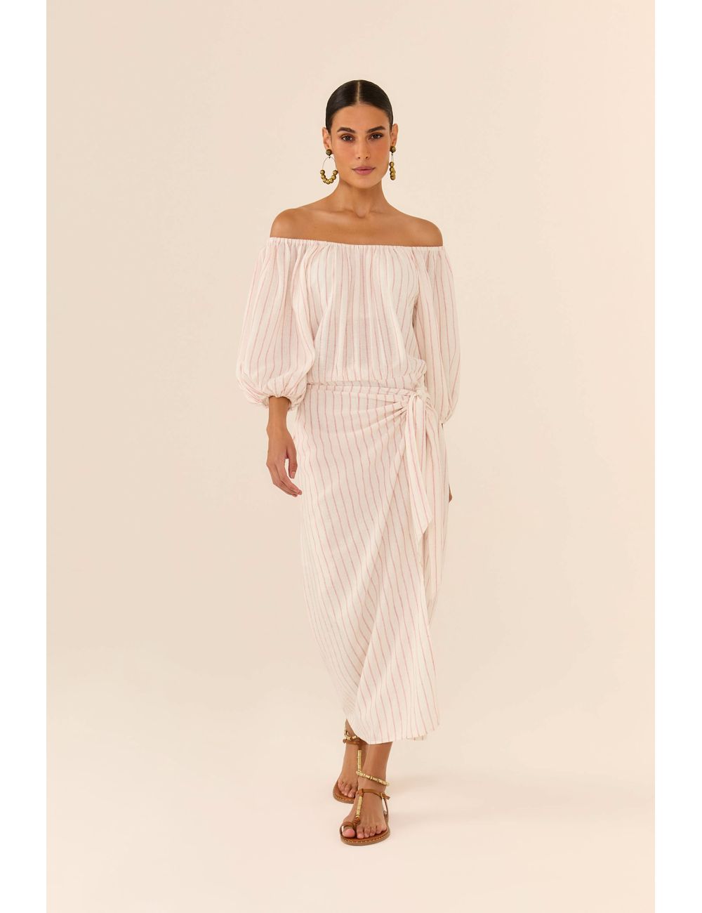 Vestido Midi Saia Amarração