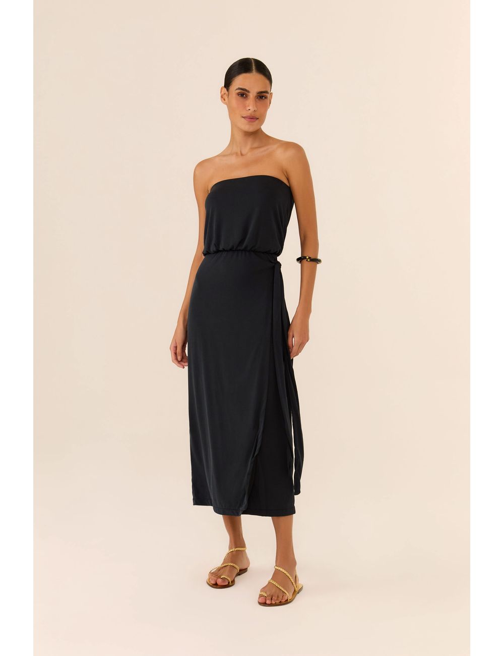 Vestido Sem Alça Amarração