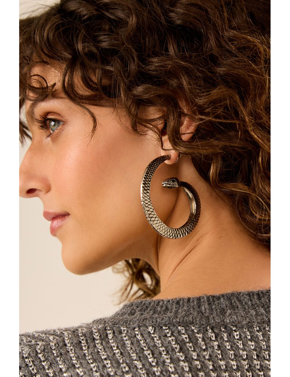 Brinco Snake – Prata / U