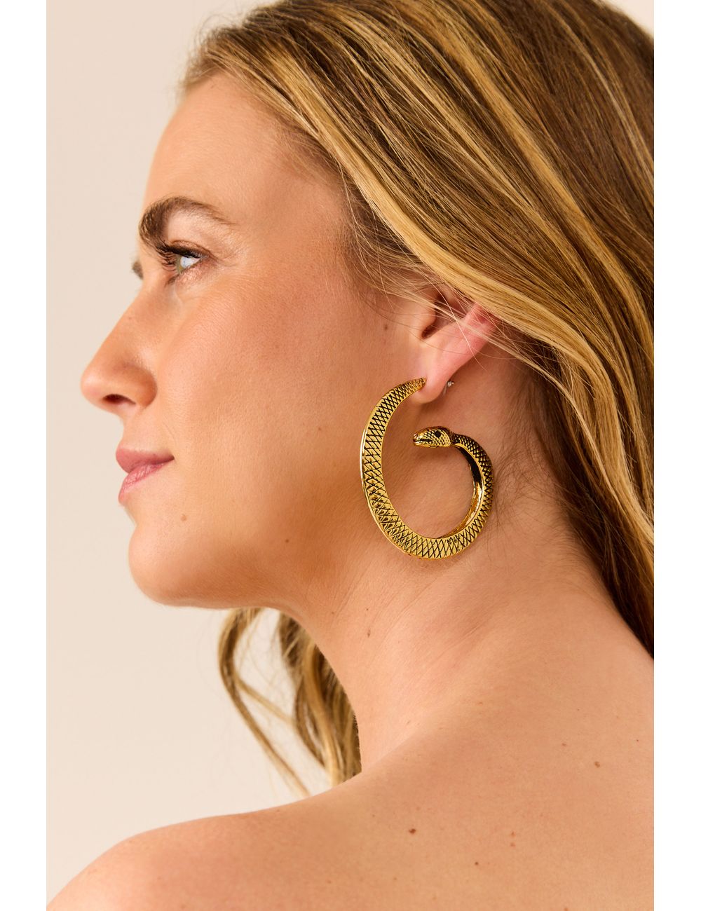 Brinco Snake - Dourado / U