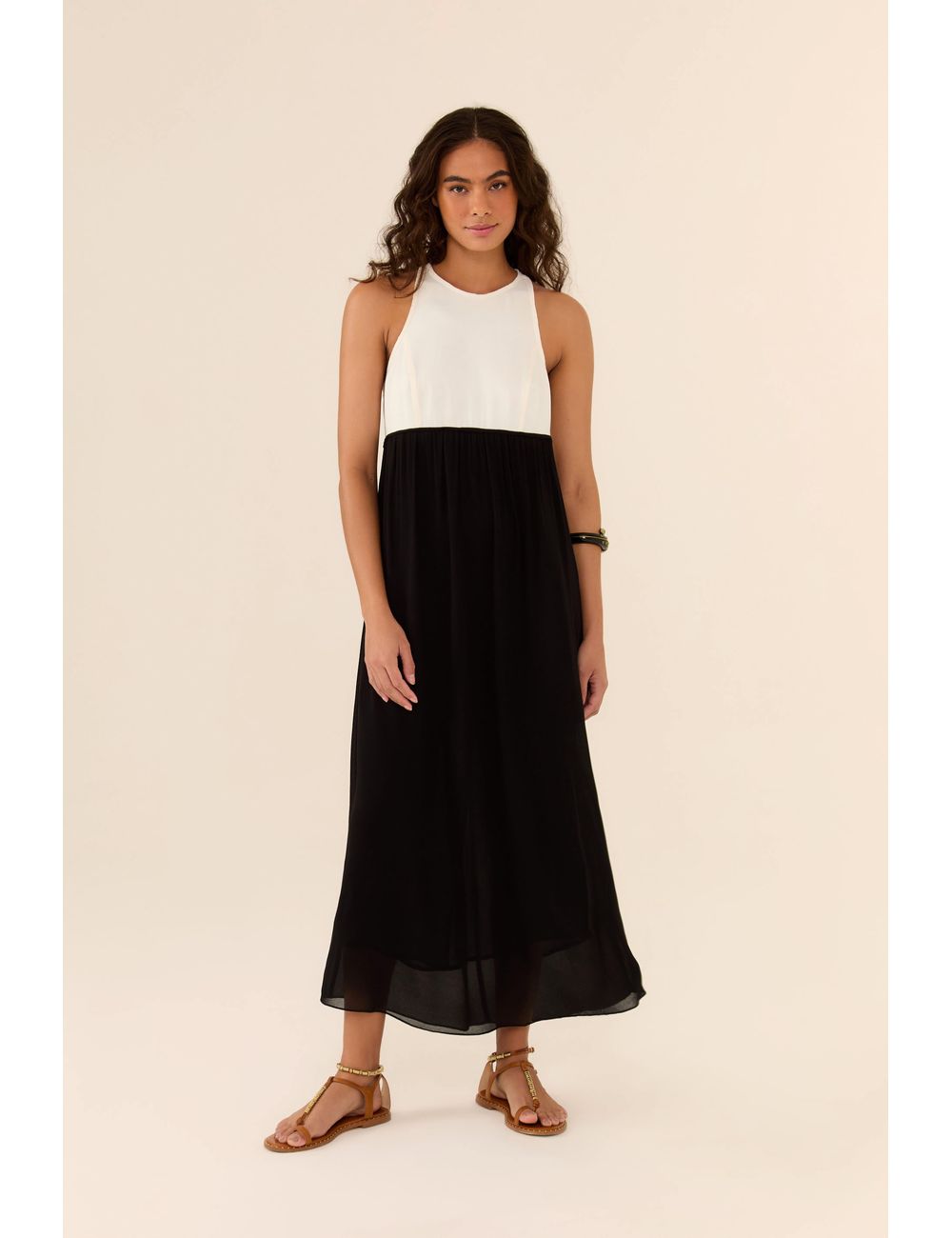 Vestido Longo Ggt Busto Crepe