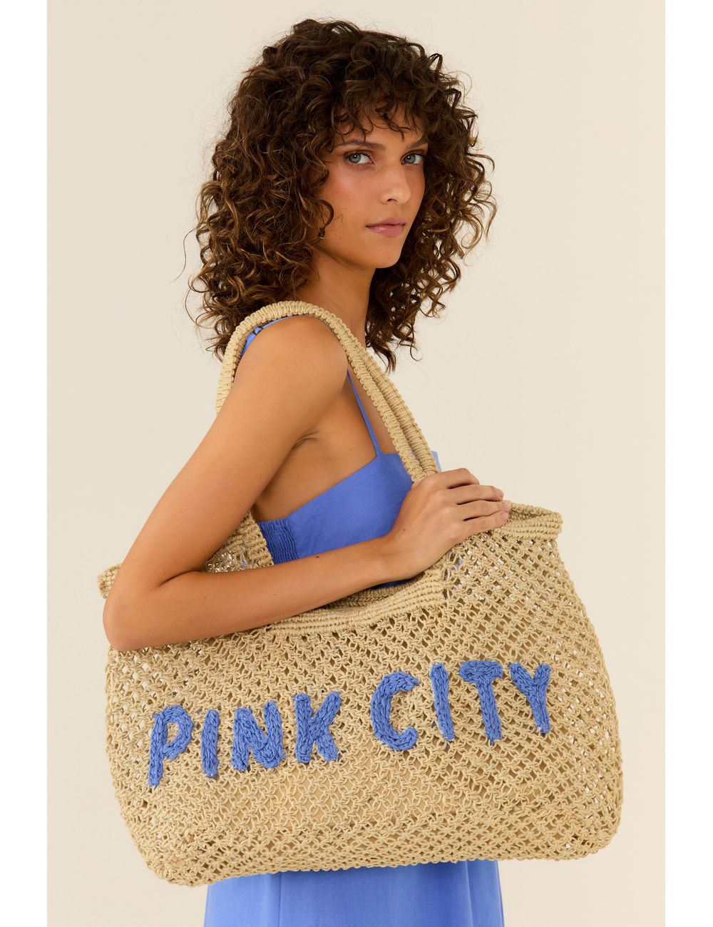 Bolsa Palha Pink City – Palha / U