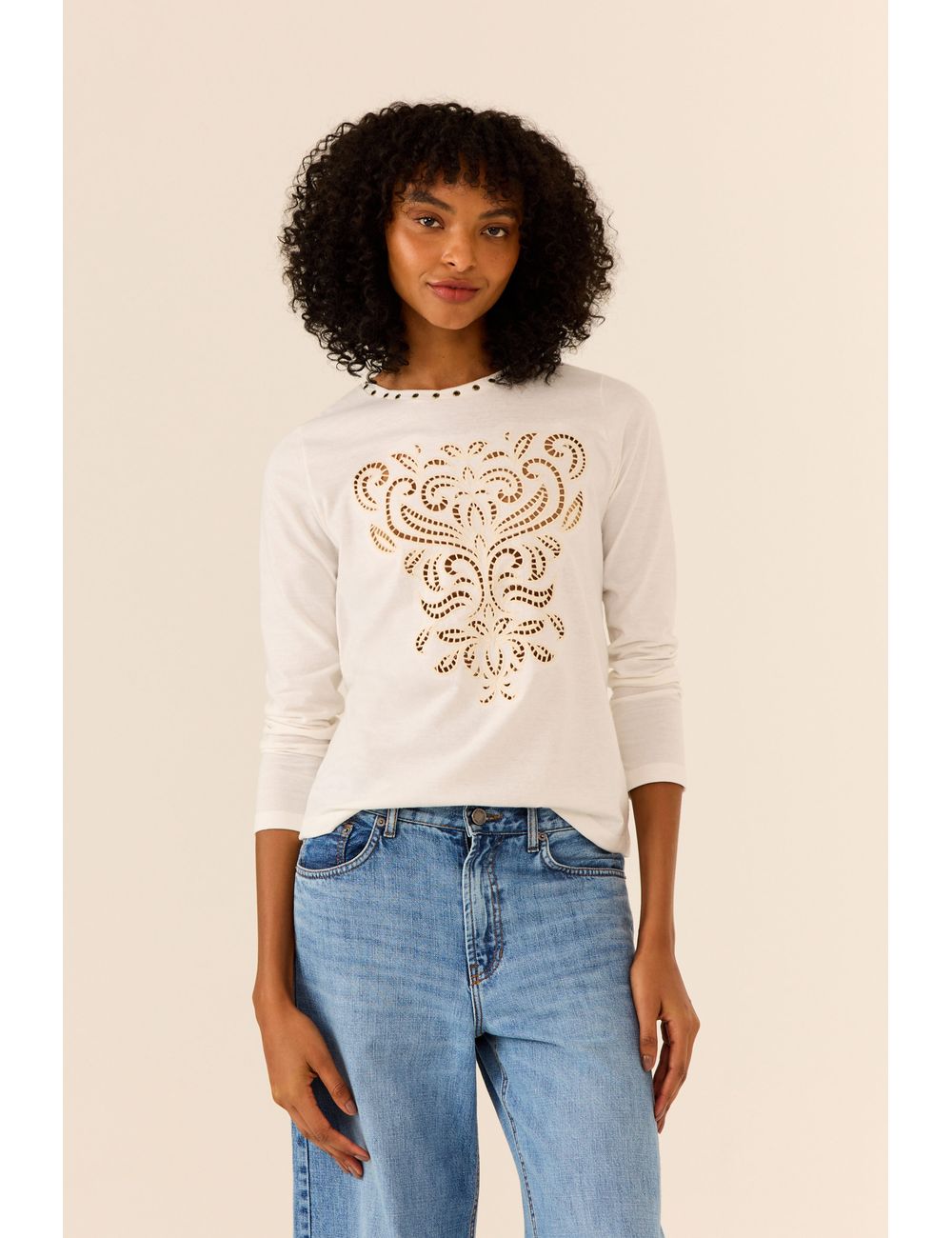 Blusa Manga Longa Rechilieu