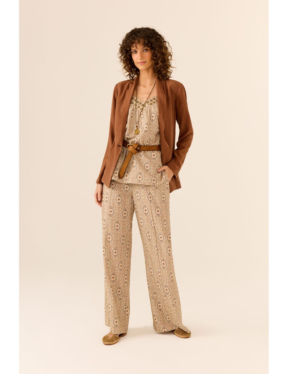 Calça Estampa Floral Jardim