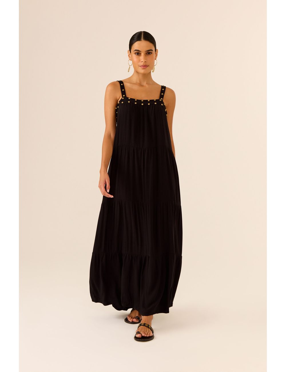 Vestido Longo Pala Tachas