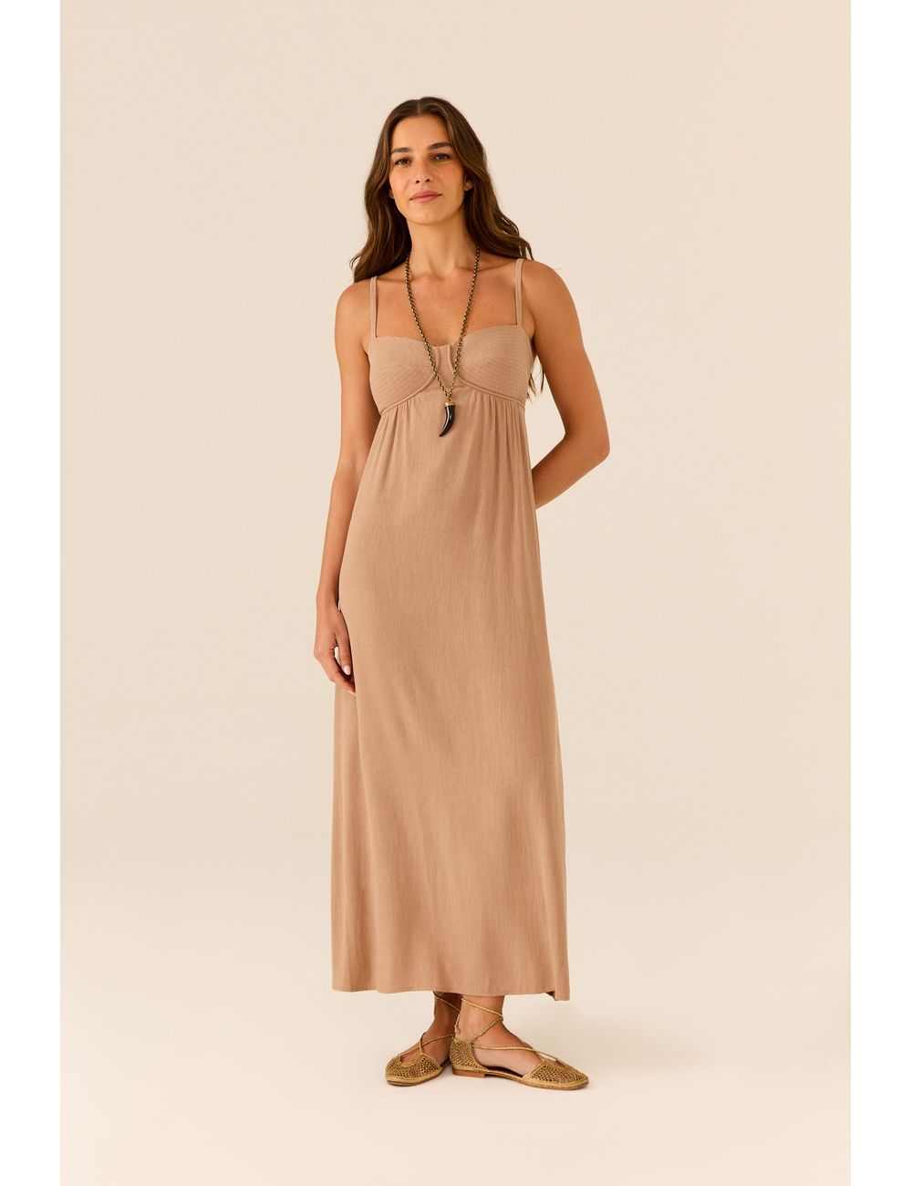 Vestido Midi Busto Estruturado