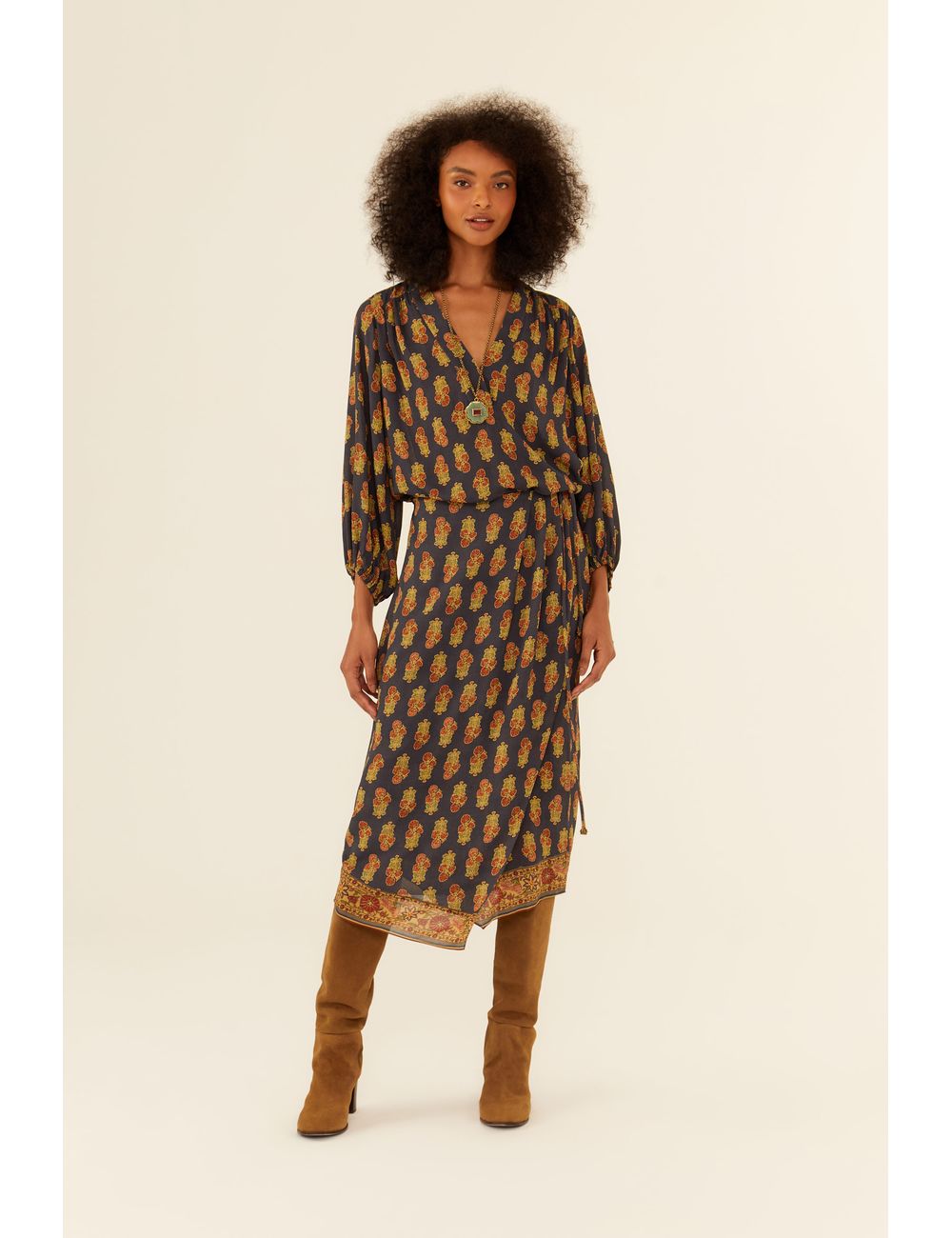 Saia Midi Ggt Estampa Memórias