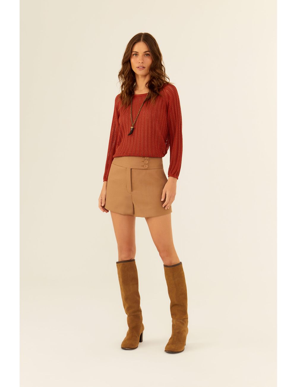 Short Alfaiataria Lã