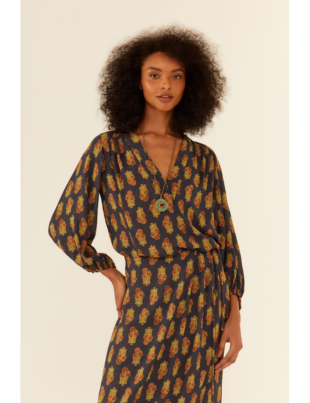 Blusa Manga Longa Estampa Memórias