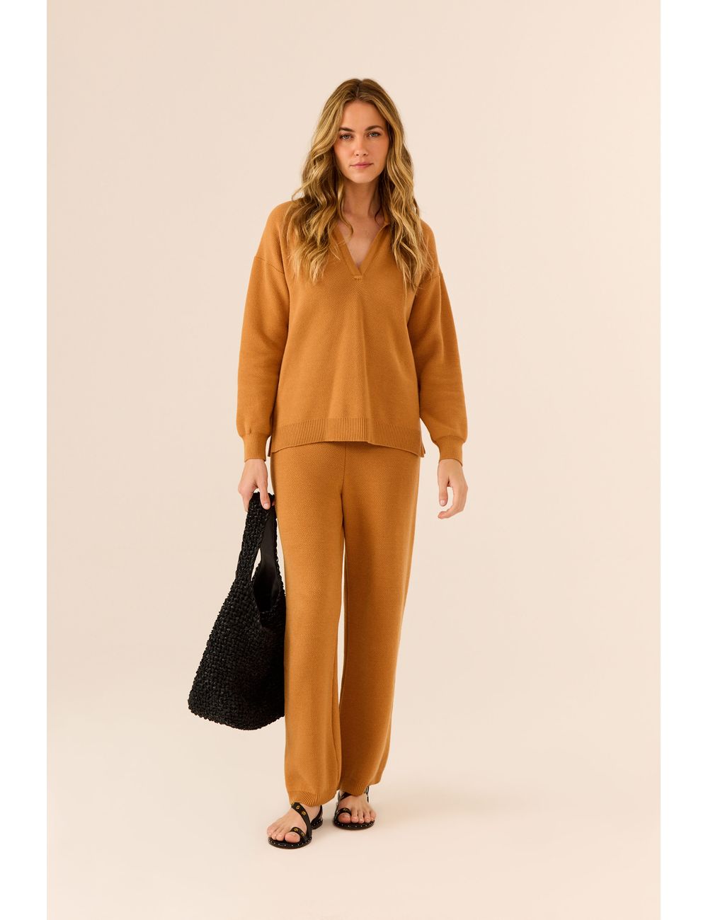 Calça Tricot Comfy Reta
