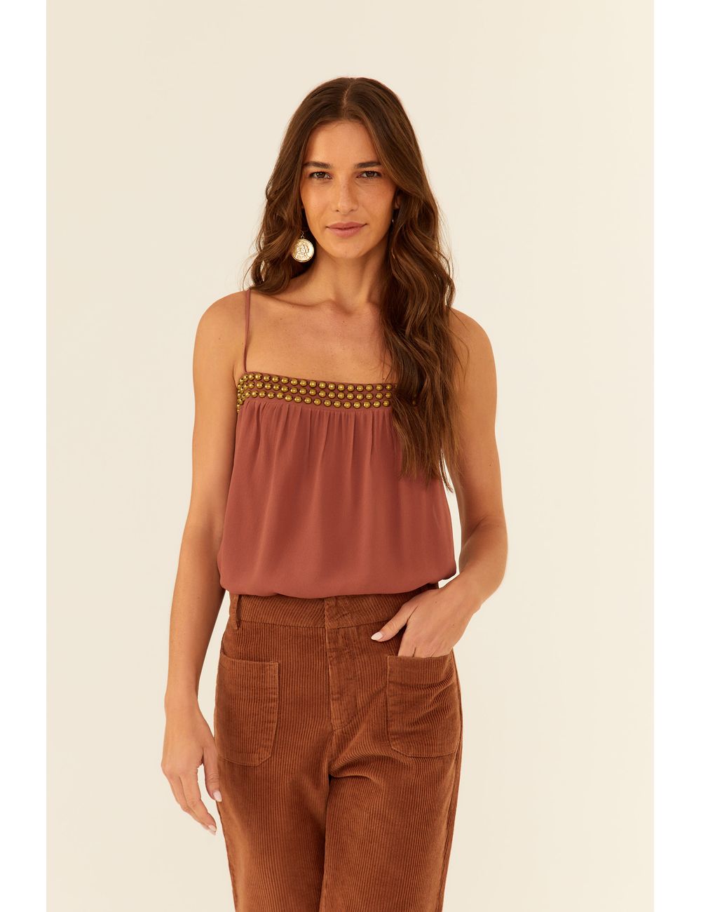 Blusa De Alça Ggt Metais