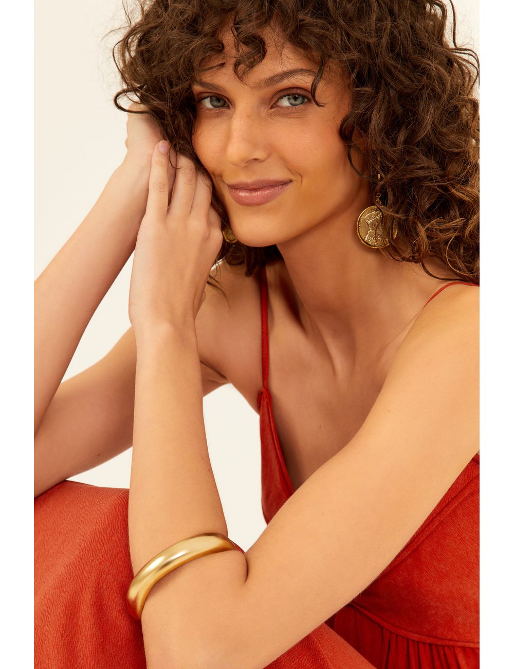 Pulseira Argola Dourada – Dourado / U